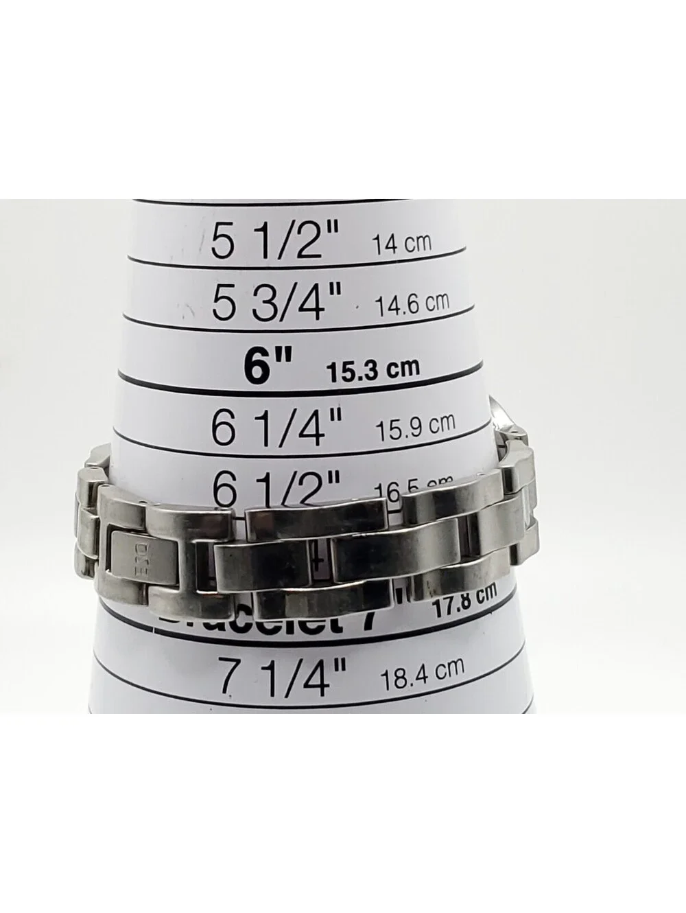 ESQ Quartz Womens Watch New Battery Silver Tone Black Dial 24mm